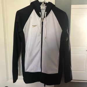 Black and White Speedo Hoodie